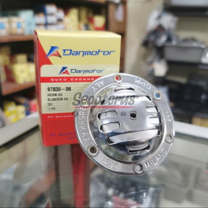 Klakson Vespa Original Danmotor Super Spint Ps Pts Vbb