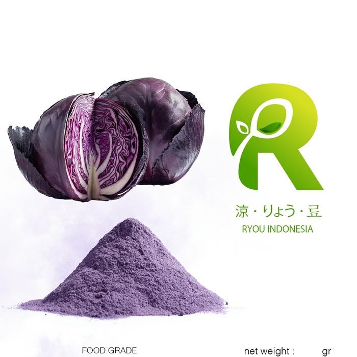 

FREShBgt- Premium Pure Red Purple Cabbage Powder 20gr bubuk kubis merah ungu