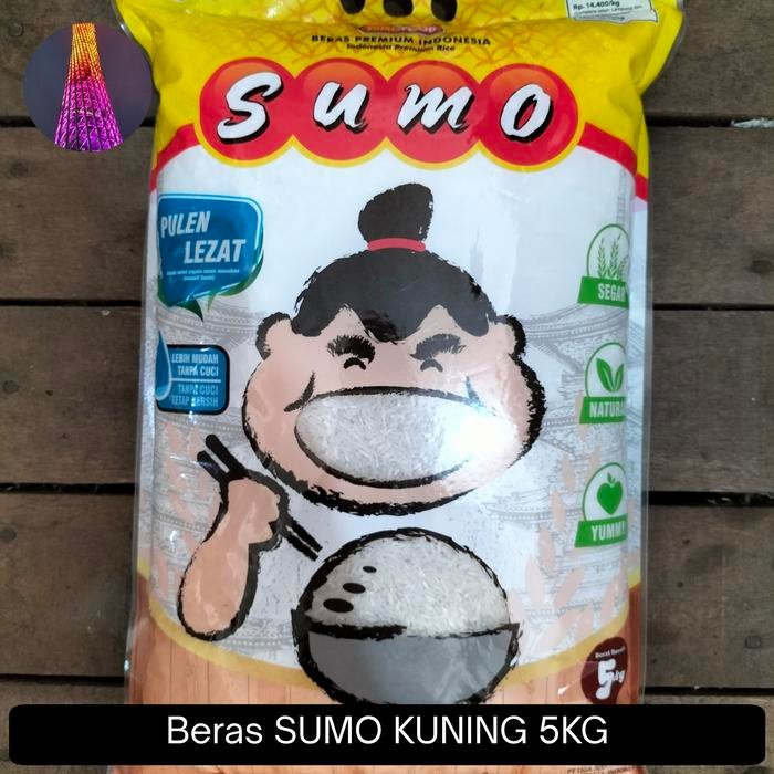 

FREShBgt- Beras SUMO KUNING 5KG Super Premium Pulen Lezat