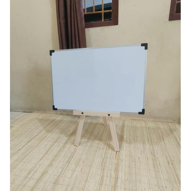 

Whiteboard Standing 60cm,Papan Tulis White Board Anak,Penyangga Polos