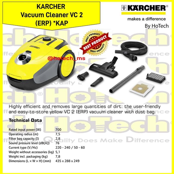 Karcher Vacuum Cleaner VC2 Karcher VC2 Karcher VC 2 Flash