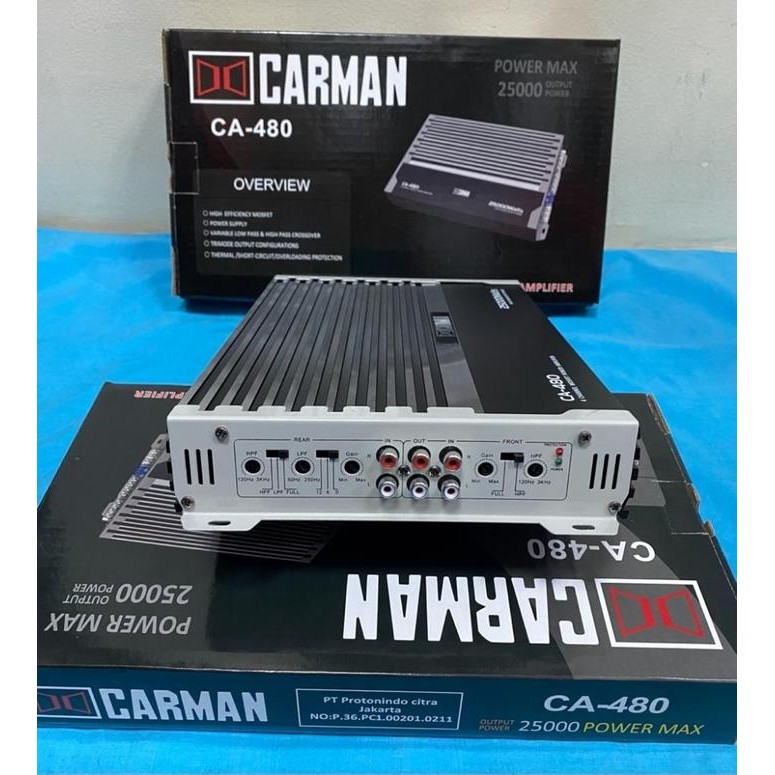 Termurah Power Mobil Carman Ca-480 4Chanell 25000Watt