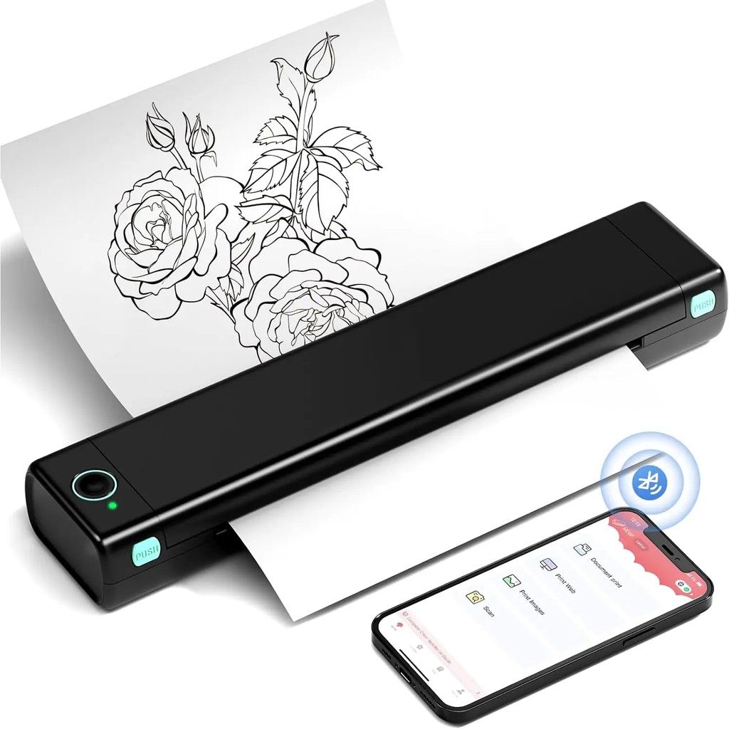 Phomemo New Arrival A4 Bluetooth Printer Inkless Printer compatible With Ipad Phone Inkless Portable