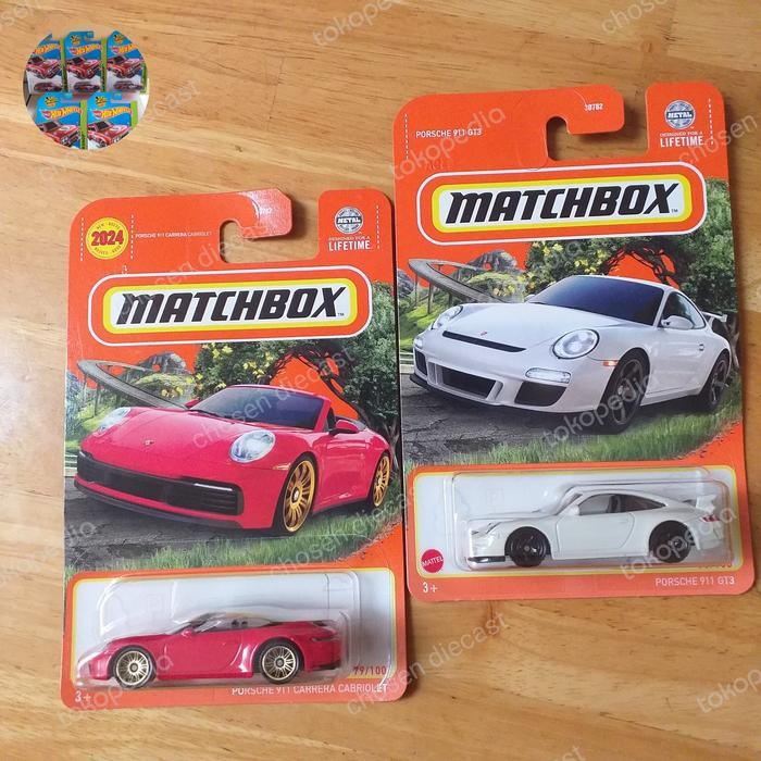PROMO matchbox porsche 911 gt3 + porsche 911 Carrera Cabriolet