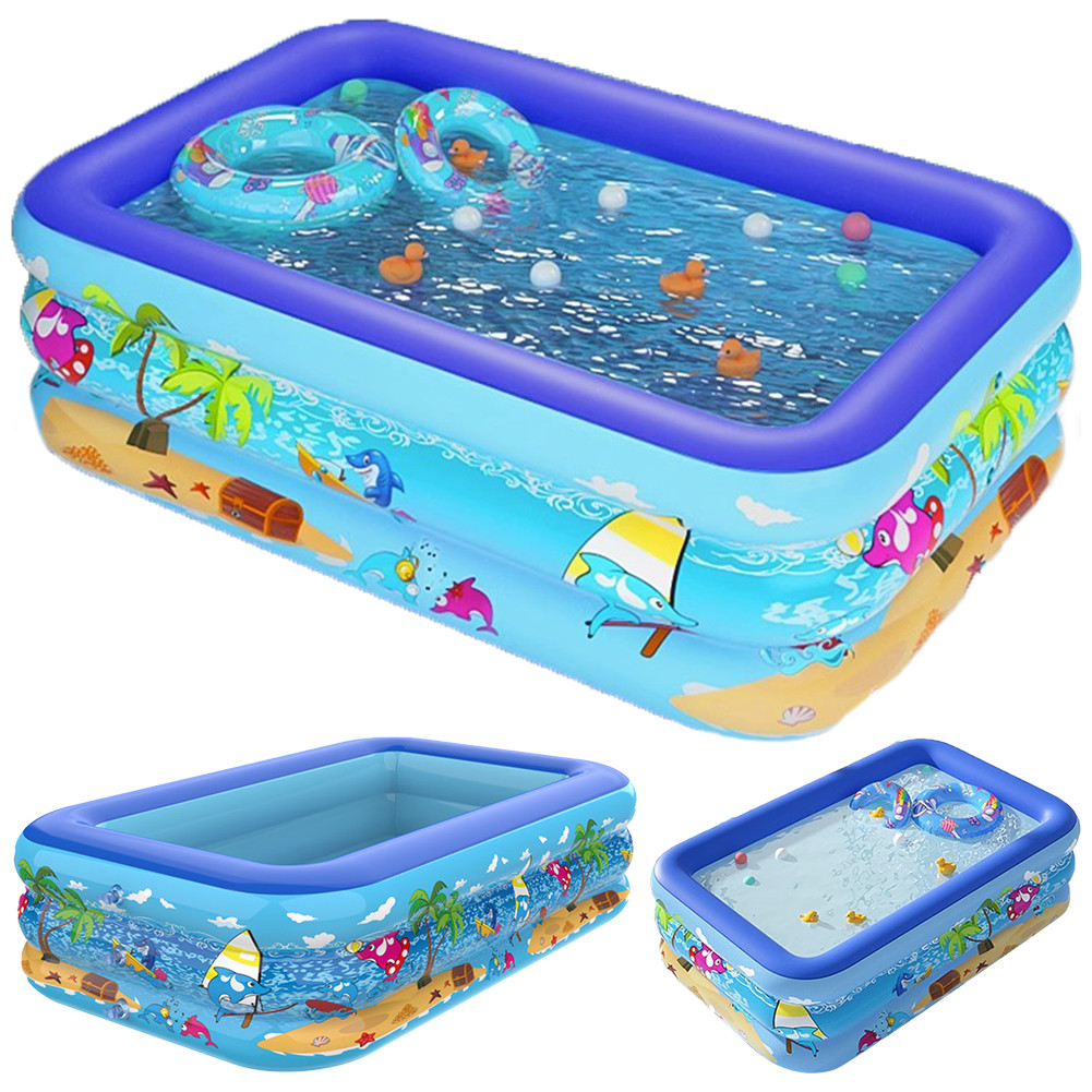 Inflatable Swimming Pool Cartoon Pattern Framed Swimming Pool Thickening Swimming Pool For Toddler