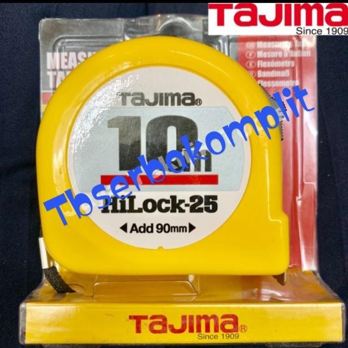 Meteran Tajima 10 Meter Hi Lock Kuning Measuring Tape Japan 10M 10 M