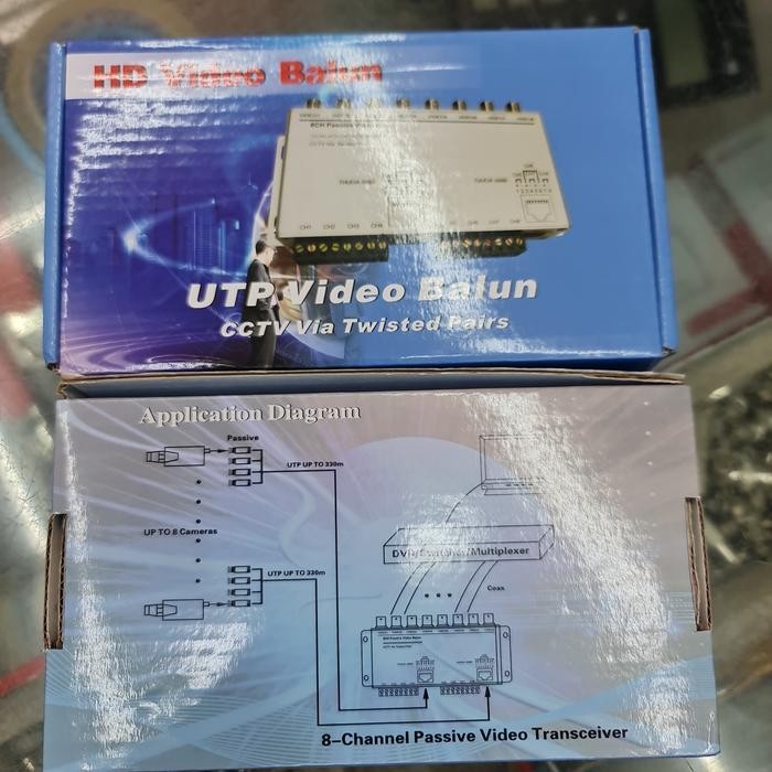 VIDOE BALUN UTP CCTV 8CH PASSIVE VIDEO TRANSCEIVER