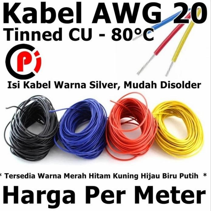 Kabel Awg20 20Awg Per Meter Eceran Awg 20 1Meter
