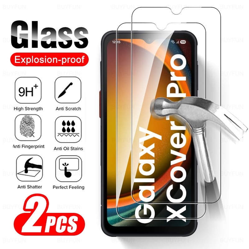 2Pcs 9H Tempered Glass For Samsung Galaxy Xcover7 Xcover 7 6 Pro Xcover7Pro Xcover6Pro Hd