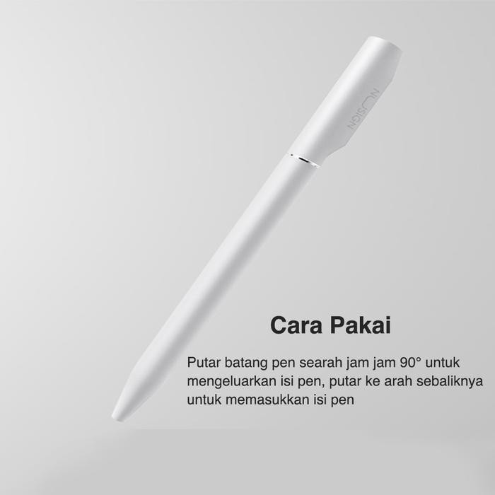 

Nusign Gel Pen / Pulpen Gel Putar 0.5mm Tinta Hitam Bahan ABS NS552