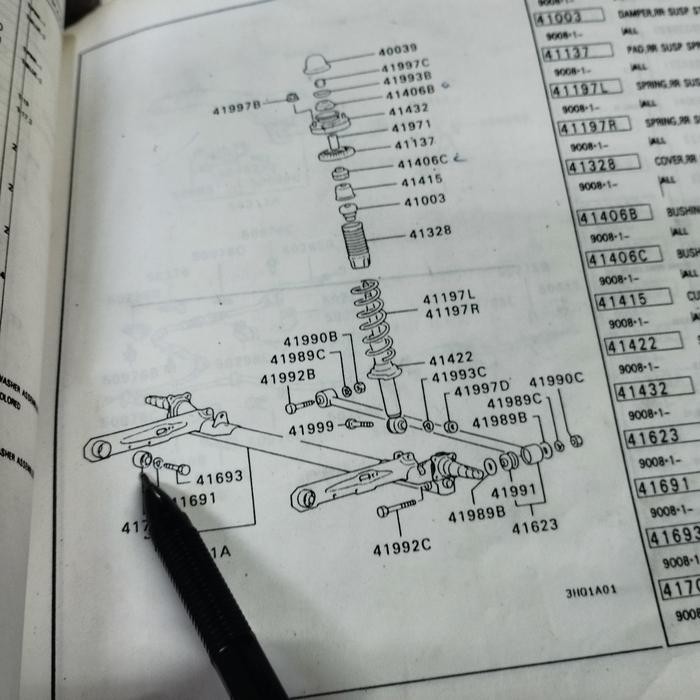 Bushing Bos Arm Belakang Mitsubishi Eterna Asli