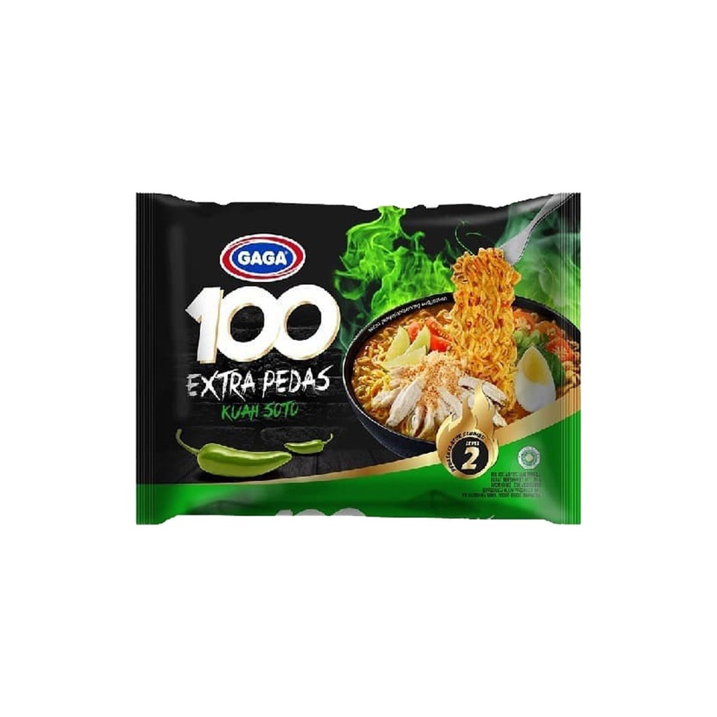 

Gaga Mie 100 Extra Pedas Kuah Soto 75 gram