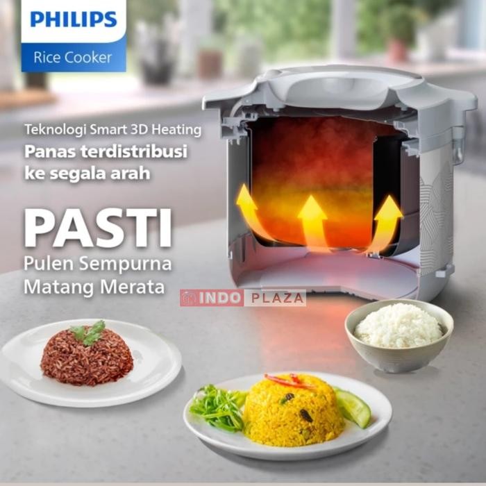 RICE COOKER PHILIPS HD3003 1.8 Liter 3 in 1 / PENANAK NASI PHILIPS 1.8 Liter 3 in 1