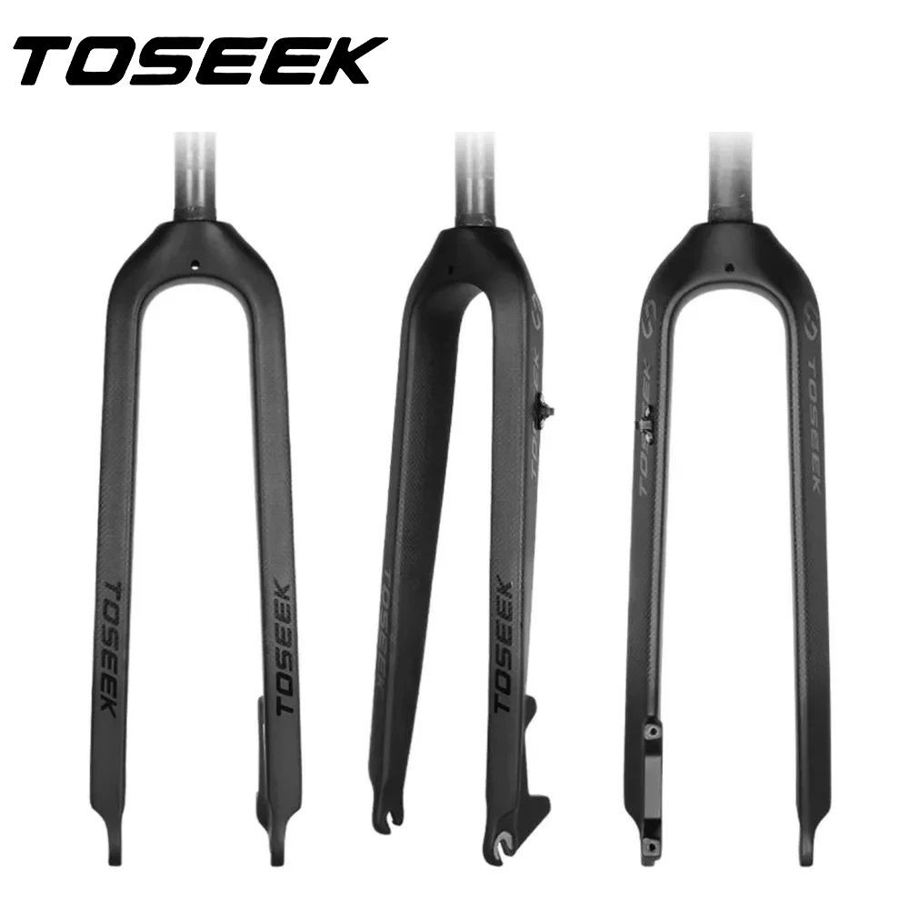 TOSEEK T800 Carbon Fiber Fork MTB Bike Fork Bicycle Mountain Front Fork 26er 27.5er 29er Disc Brake