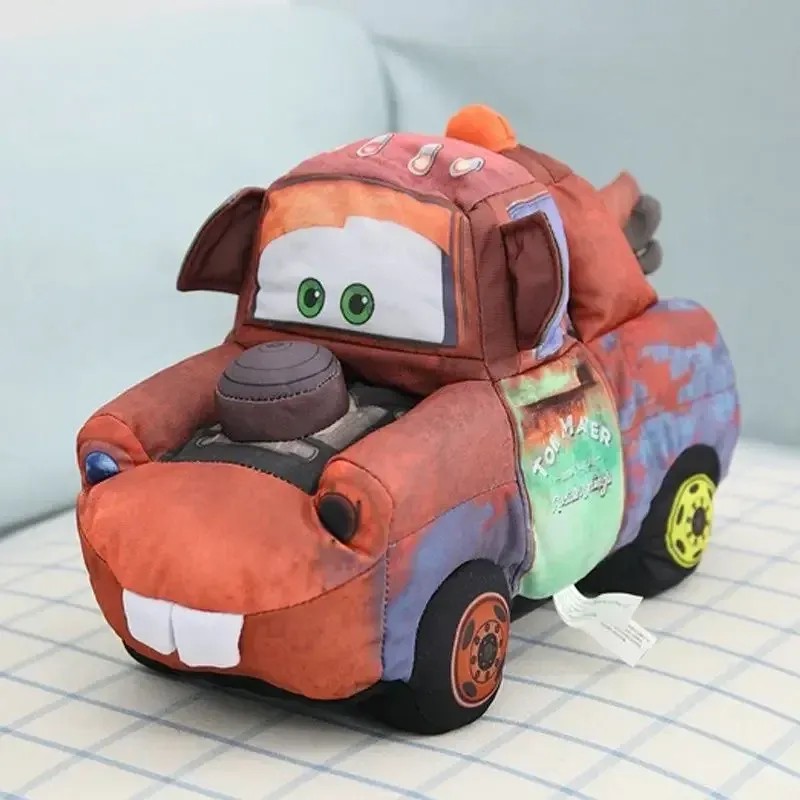 25Cm Disney Cartoon Pixar Cars Mater Lightning,Mcqueen Friends Mater Soft Cotton Plush Toys Doll