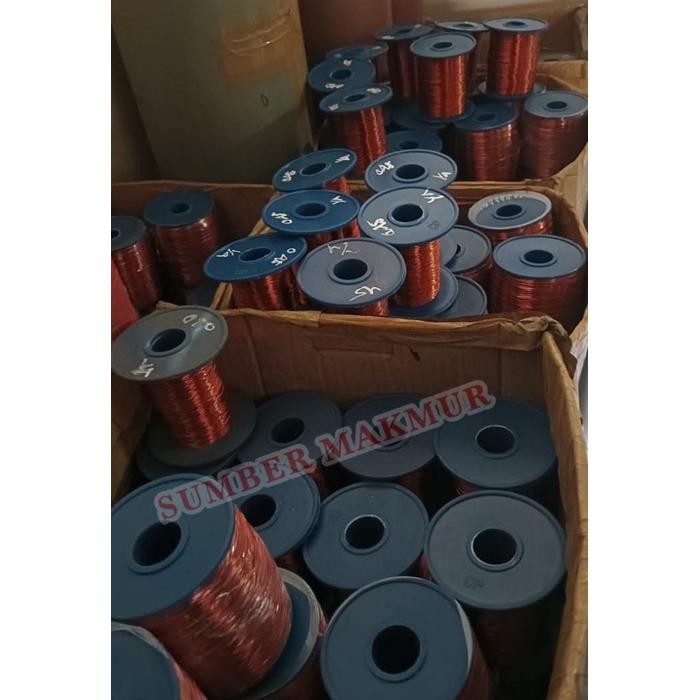 Kawat email tembaga merk SUPREME 0.45 kawat gulung dinamo enamelled copper wire 0.45