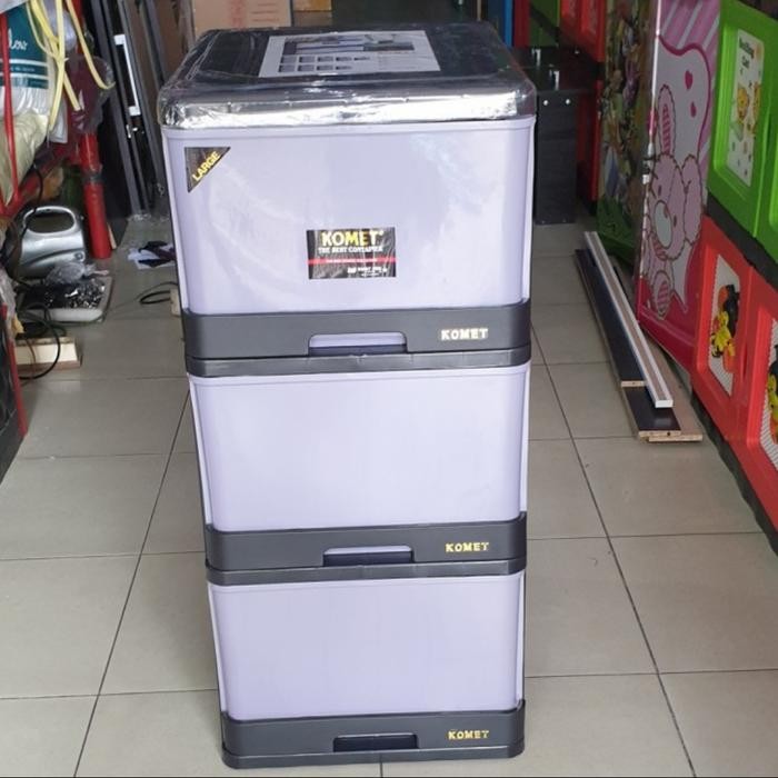 lemari plastik laci plastik komet susun 3L
