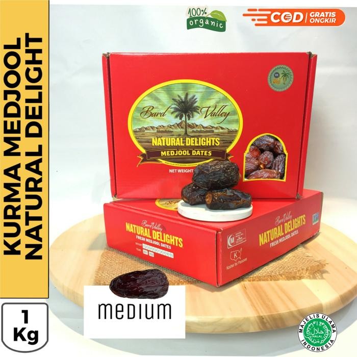 

New Kurma medjool Medium 1 kg Natural Delights best quality - kurma elshanum kurma