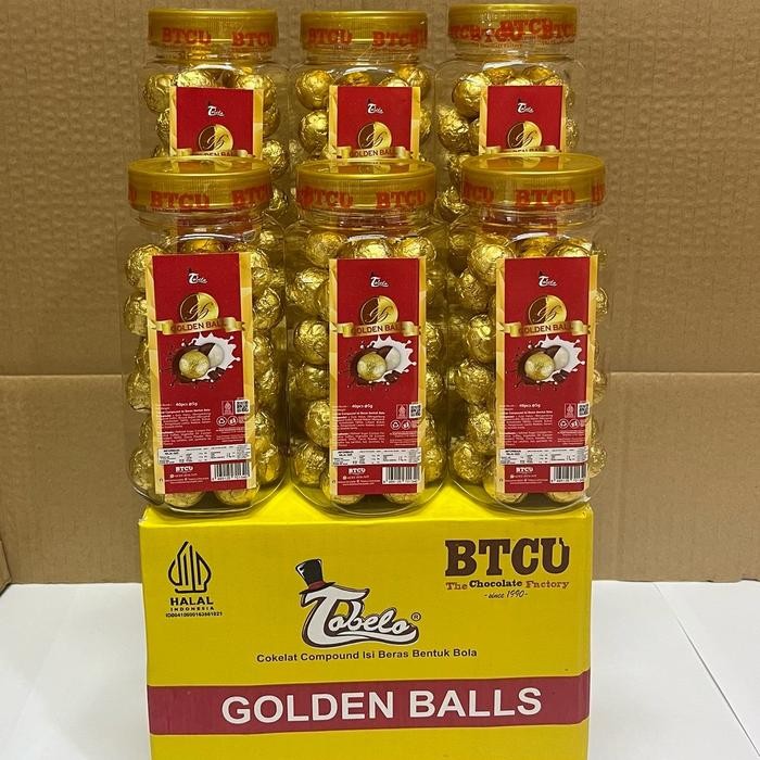 

New Per Dus Golden Balls Tabelo Cokelat Compound Isi Beras