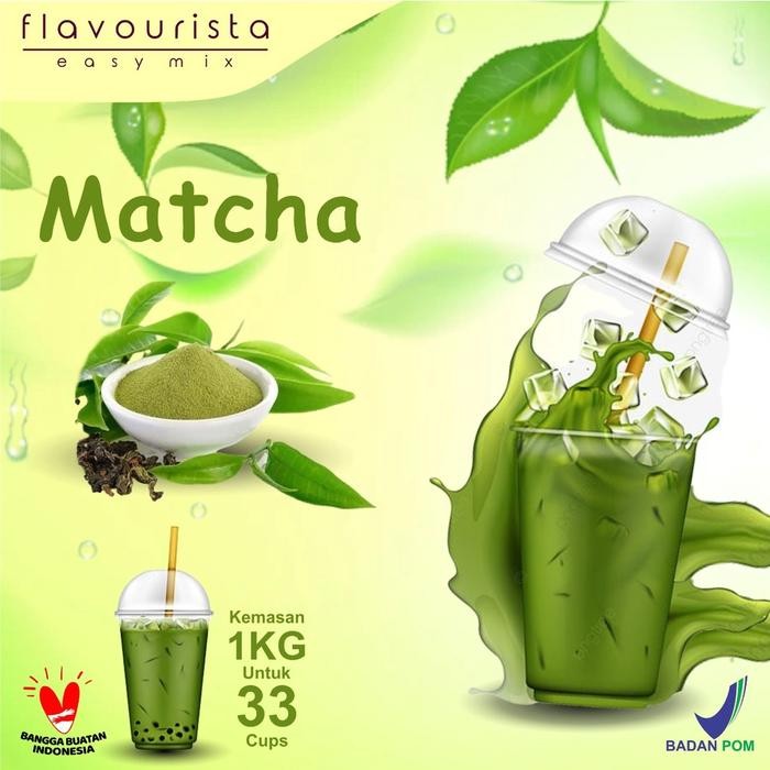 

PREMIUM Flavourista Bubuk Minuman Murah Rasa Matcha / Matcha Powder 1000 gram