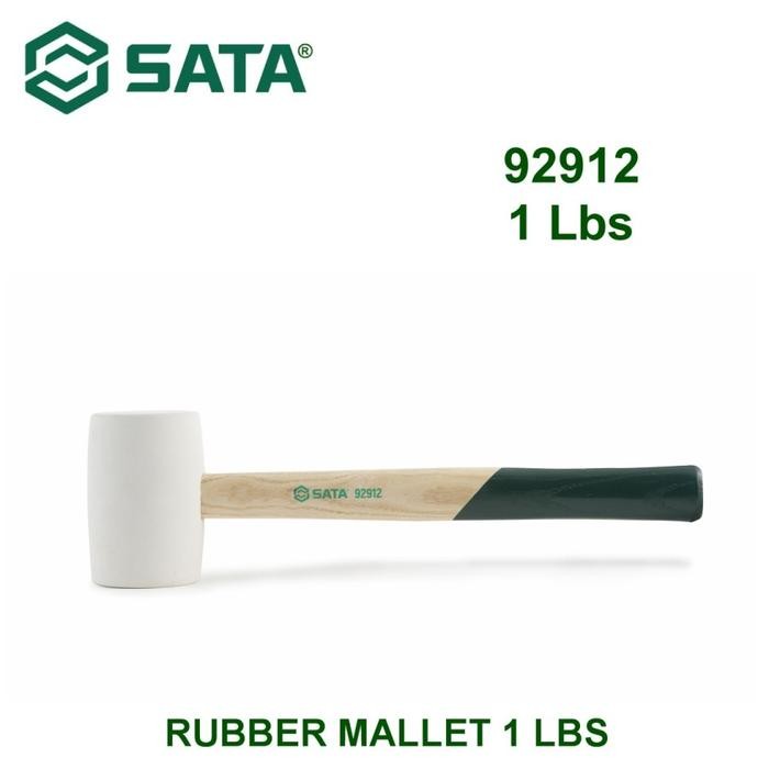 PREMIUM Palu Karet Hammer 1 inch 92912 - Rubber Maller Hammer SATA TOOLS
