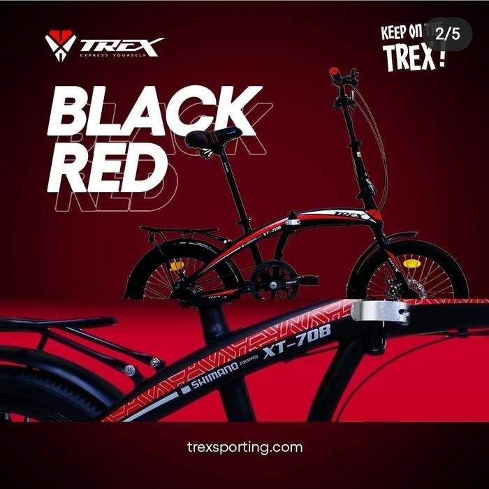 Sepeda Lipat Trex Xt -708 Gratis Ongkir