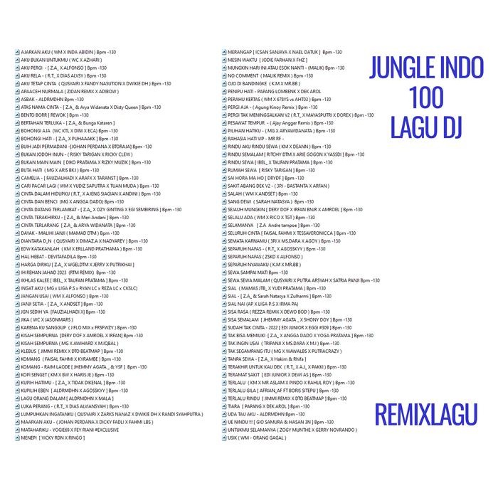 JUNGLE DUTCH INDONESIA - DJ JUNGLE DUTCH SINGLE MIXING