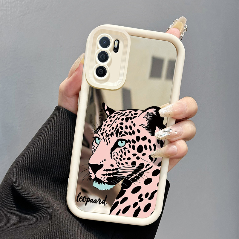Casing Hp OPPO A16 OPPO A16s OPPO A54s Case Casing Softcase macan tutul Kesing cermin baru HP pelind