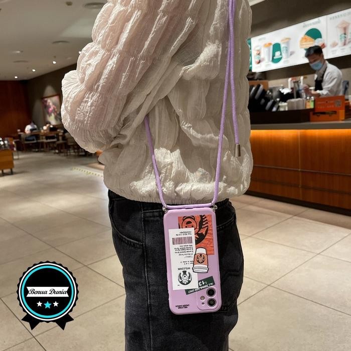 (Expert) SS195 SOFTCASE SLINGCASE WARNA ARMY LANYARD BRAND REALME C2 5 5I 5S C3