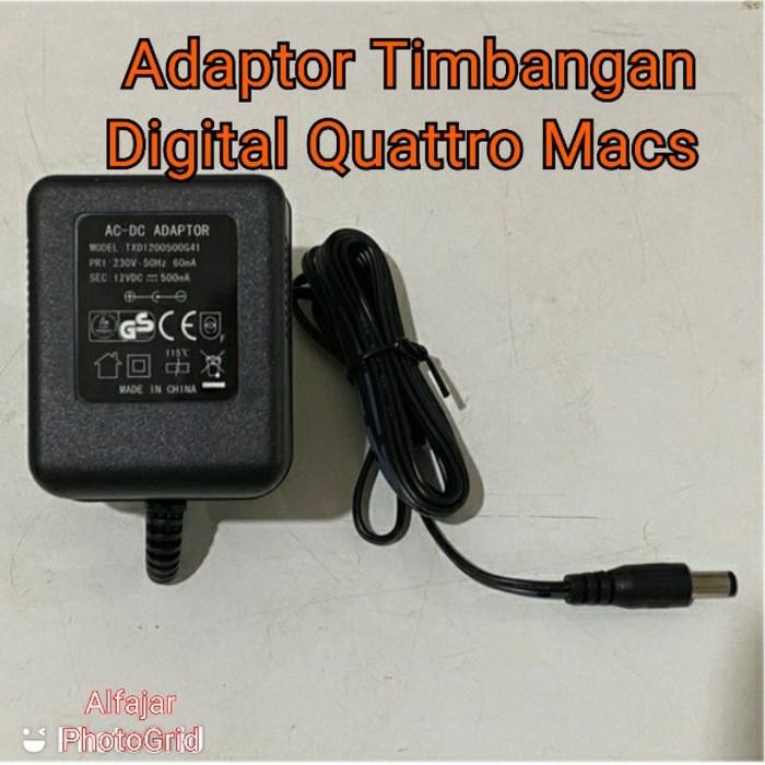 (Expert) Adaptor Charger Timbangan Digital 12v 500mA Quattro ALLEGRA MACS / W