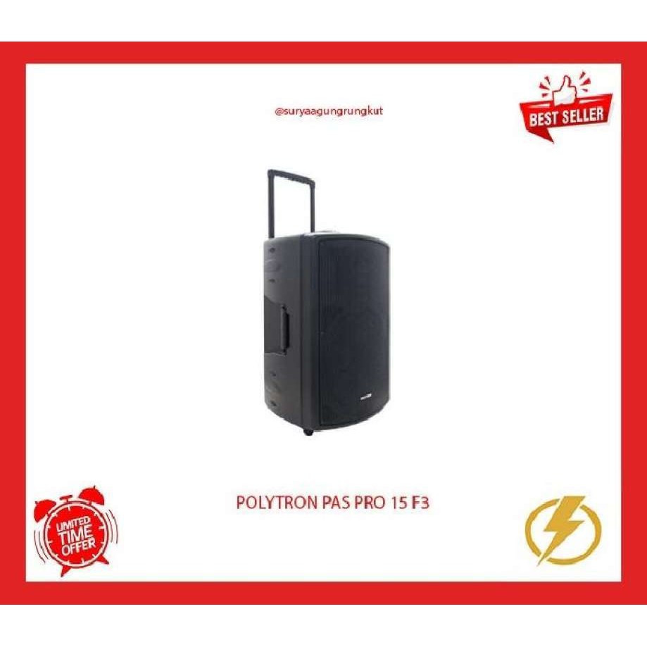 SPEAKER PORTABLE POLYTRON BLUETOOTH 15 INCH - PAS PRO 15 F3