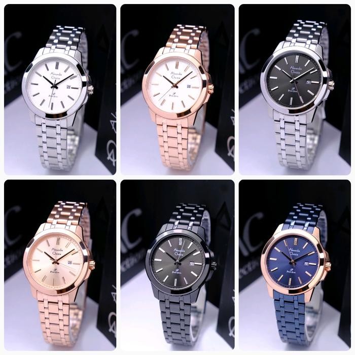 JAM TANGAN WANITA ALEXANDRE CHRISTIE AC1017 / AC 1017 STAINLESS