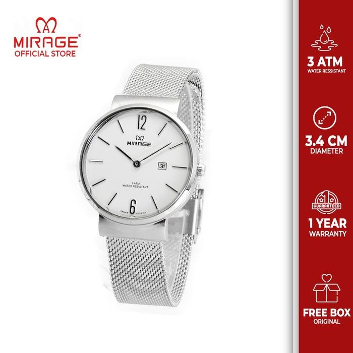 Mirage Jam Tangan Wanita Silver Pasir DW 8624L