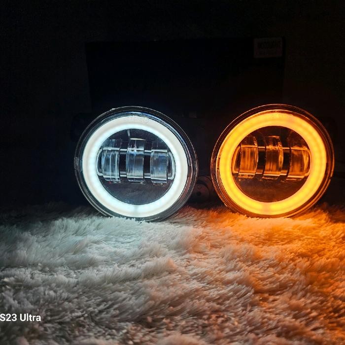 Lampu Foghlamp Led Jeep Rubicon 3 Lensa Daymaker Mini 4 Inch