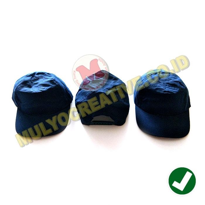 

Topi SMP Murah - Topi SMP Warna Biru Polos Pengait Gesper Murah PREMIUM