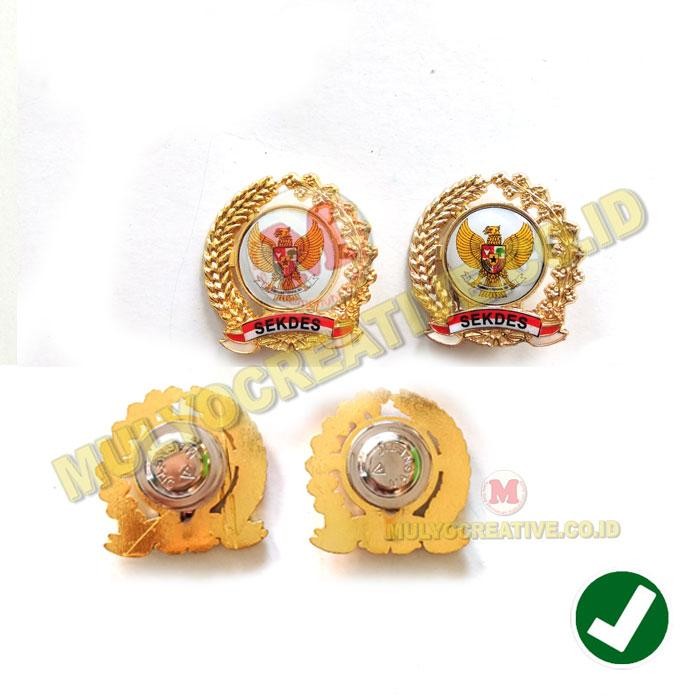 

Pin Bros Sekdes Perangkat Desa Pin Carik Model Magnet Padi Kapas Murah PREMIUM