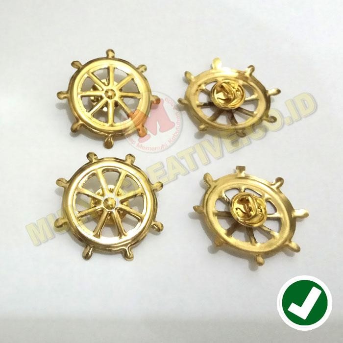 

Pin Kerah Pelayaran Logo Kemudi Kapal PREMIUM