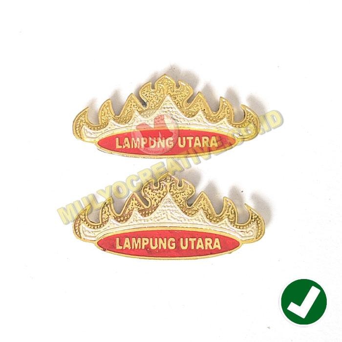 

Pin Bros Siger Lampung Lencana Siger Lampung Utara Bahan Logam PREMIUM