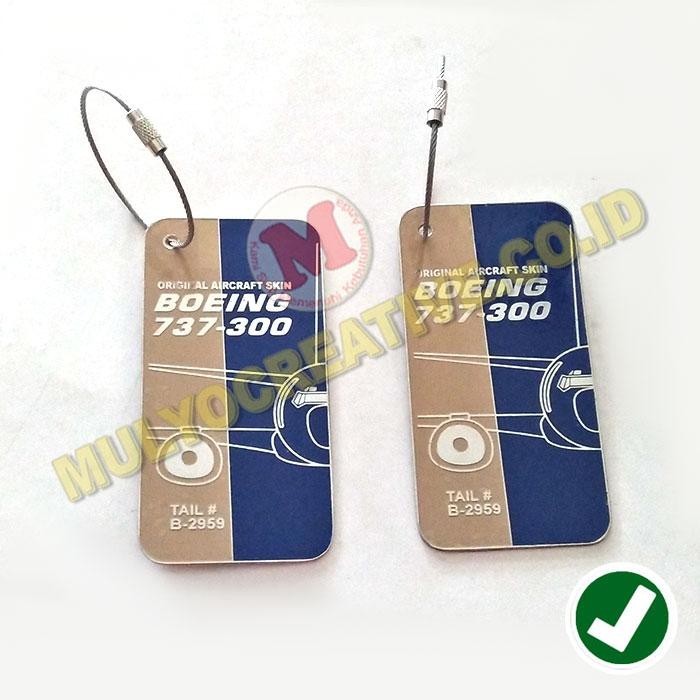 

Gantungan Kunci Pesawat Original Aircraft Skin Boeing 737-300 PREMIUM