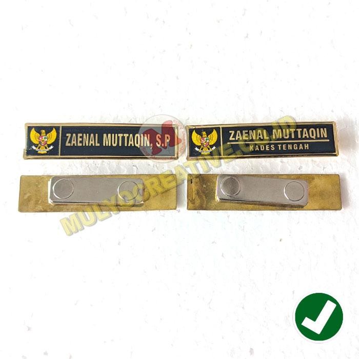 

Name Tag Model Custom - Nametag Papan Nama Fiber Logo Garuda PREMIUM