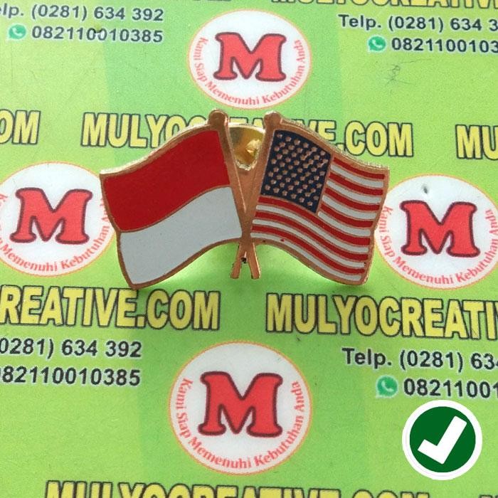 

Flag Pin Indonesia Amerika Serikat - Pin Bendera Persahabatan PREMIUM