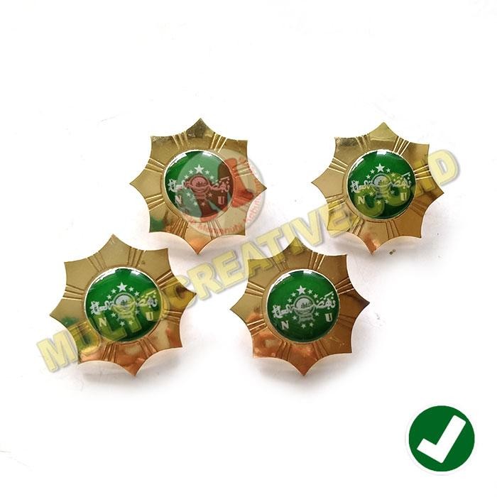 

Pin NU Model Bintang Lencana NU Bahan Logam Kuningan Murah PREMIUM