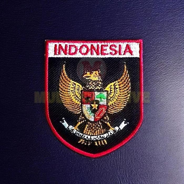 

Emblem Patch Bordir Garuda Bentuk Perisai Badge Perisai Garuda Pancasila Indonesia PREMIUM
