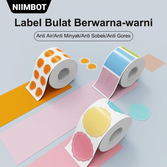 

Niimbot B1 / B21 / B3S Stiker Label Bulat Termal Stiker Tanggal Produksi Makanan Kue Stiker Segel