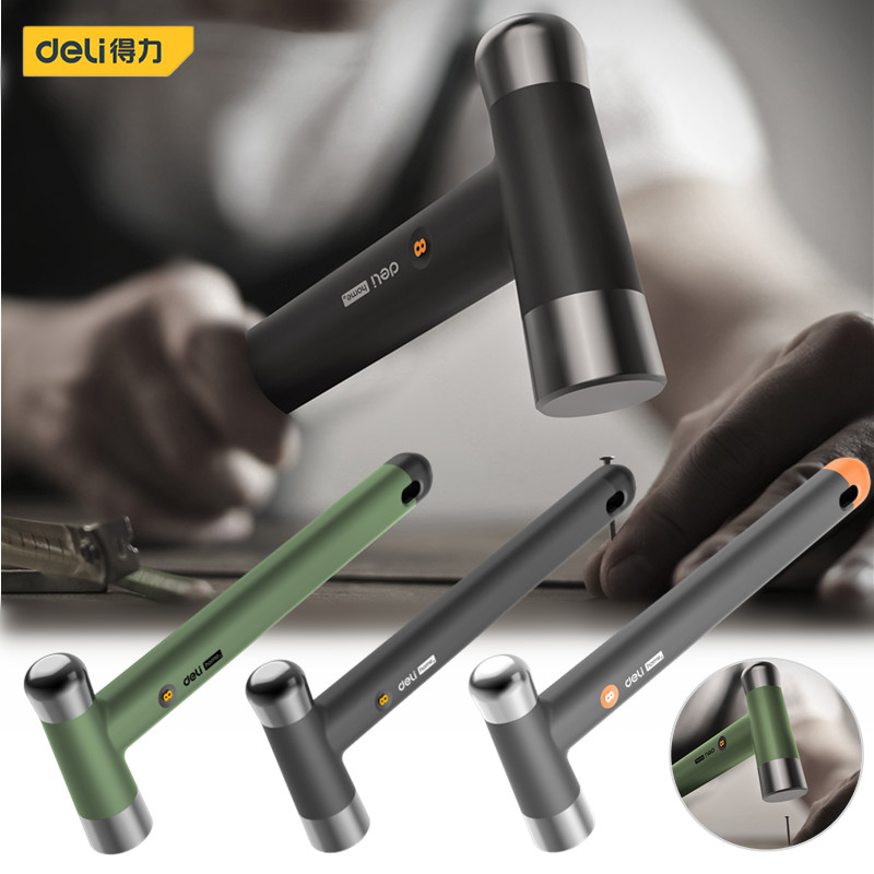 Deli 1Pcs Home Installation Hammer Woodworking Nail Hammer Multifunctional Hammer Repair Hand Tools 