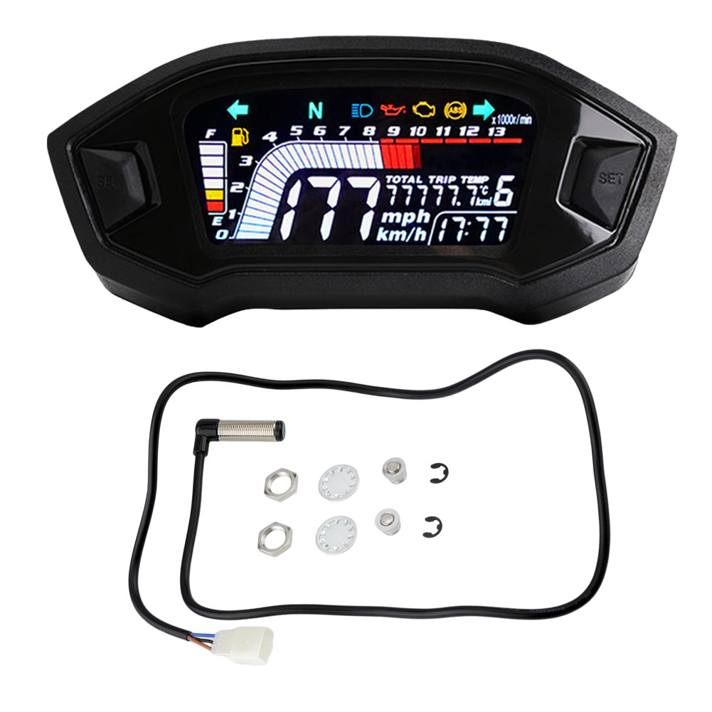 Digital Tachometer Waterproof Smart RPM Gauge 13RPM Electronic RPM Indicator for Honda GROM 2013-201