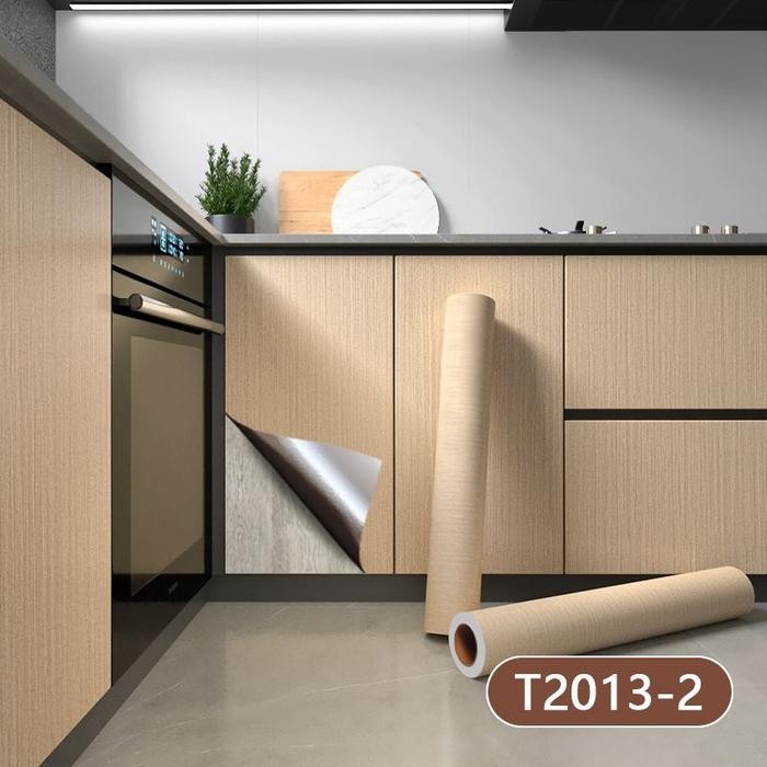 Stiker Dapur Motif Kayu Glossy - Stiker Kamar Mandi Anti air Anti Panas