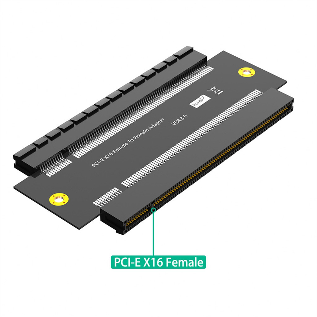 At87-Pci-E X16 Female To Female Adapter Connector Pci Express 3.0 16X To 16X Extender Riser
