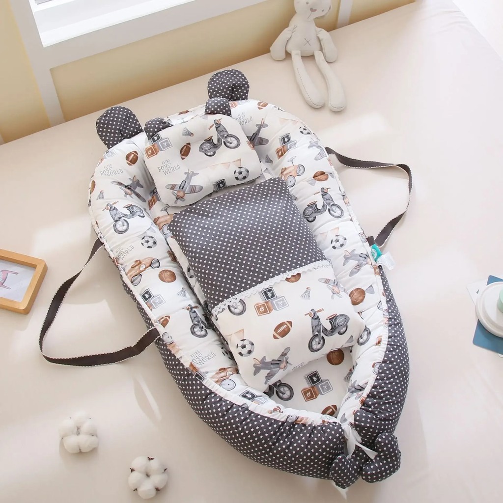 Crib Removable Newborn Nap Bed Bionic Anti-spitting Bed Portable Bed-in-bed Baby Anti-stress When