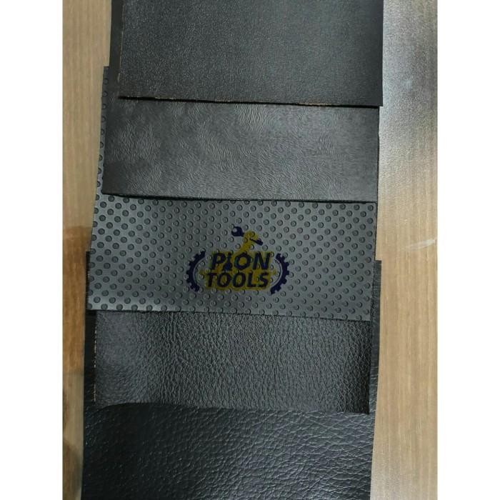 [Expert] Sarung kulit jok motor polos hitam Urat Tangan 65x95 cm cover jok kuli